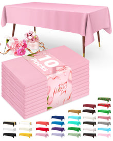 Disposable Plastic Tablecloth for Parties & Events