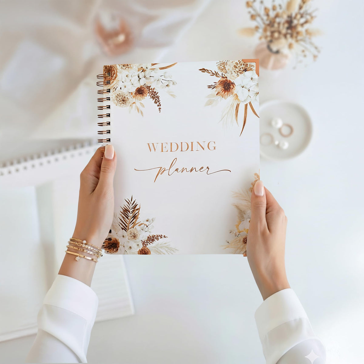Boho Wedding Planner Book & Countdown Organizer