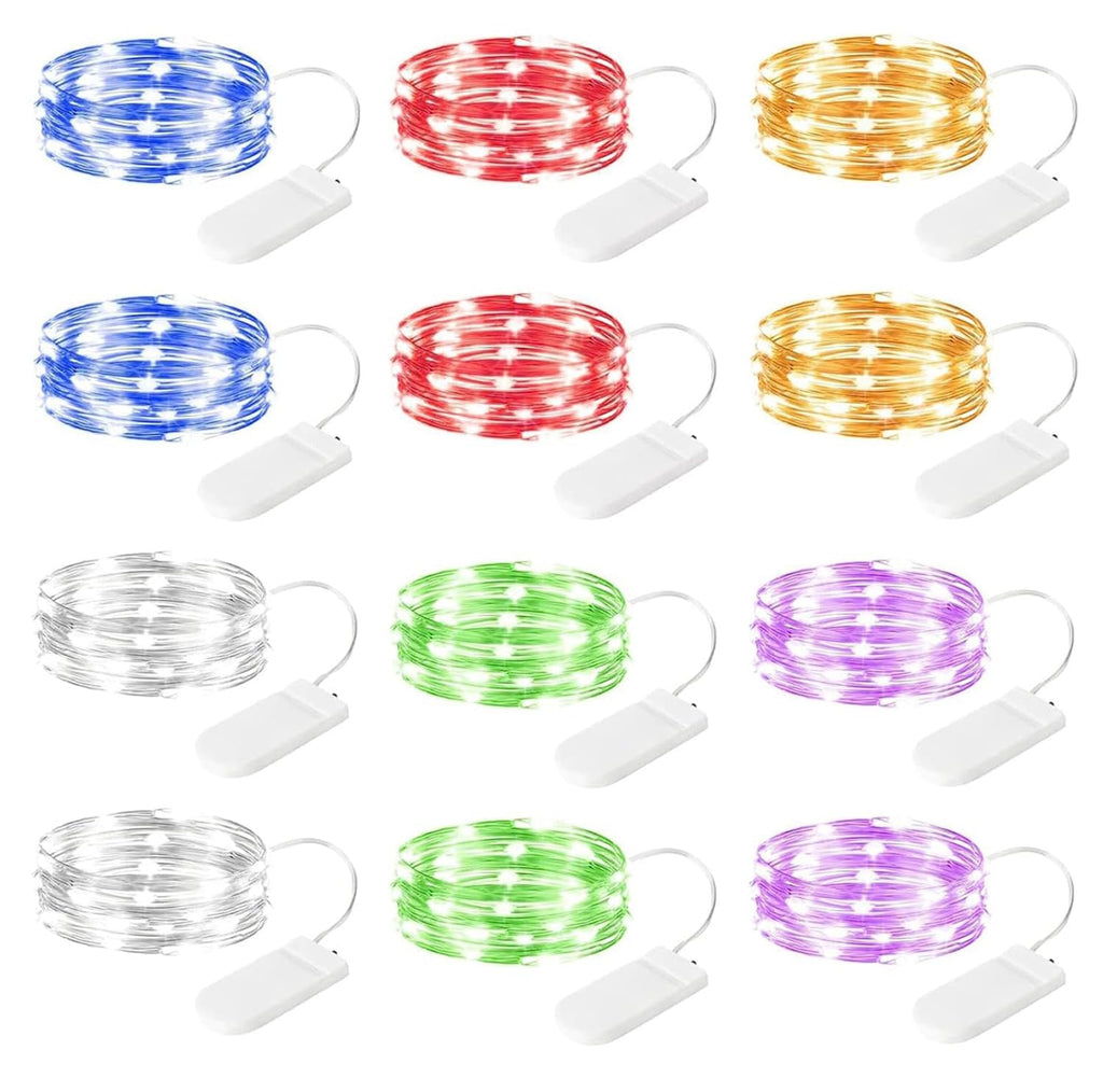 7-Foot Battery-Operated LED Fairy String Lights for Events