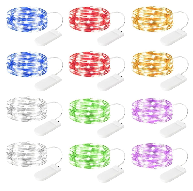7-Foot Battery-Operated LED Fairy String Lights for Events