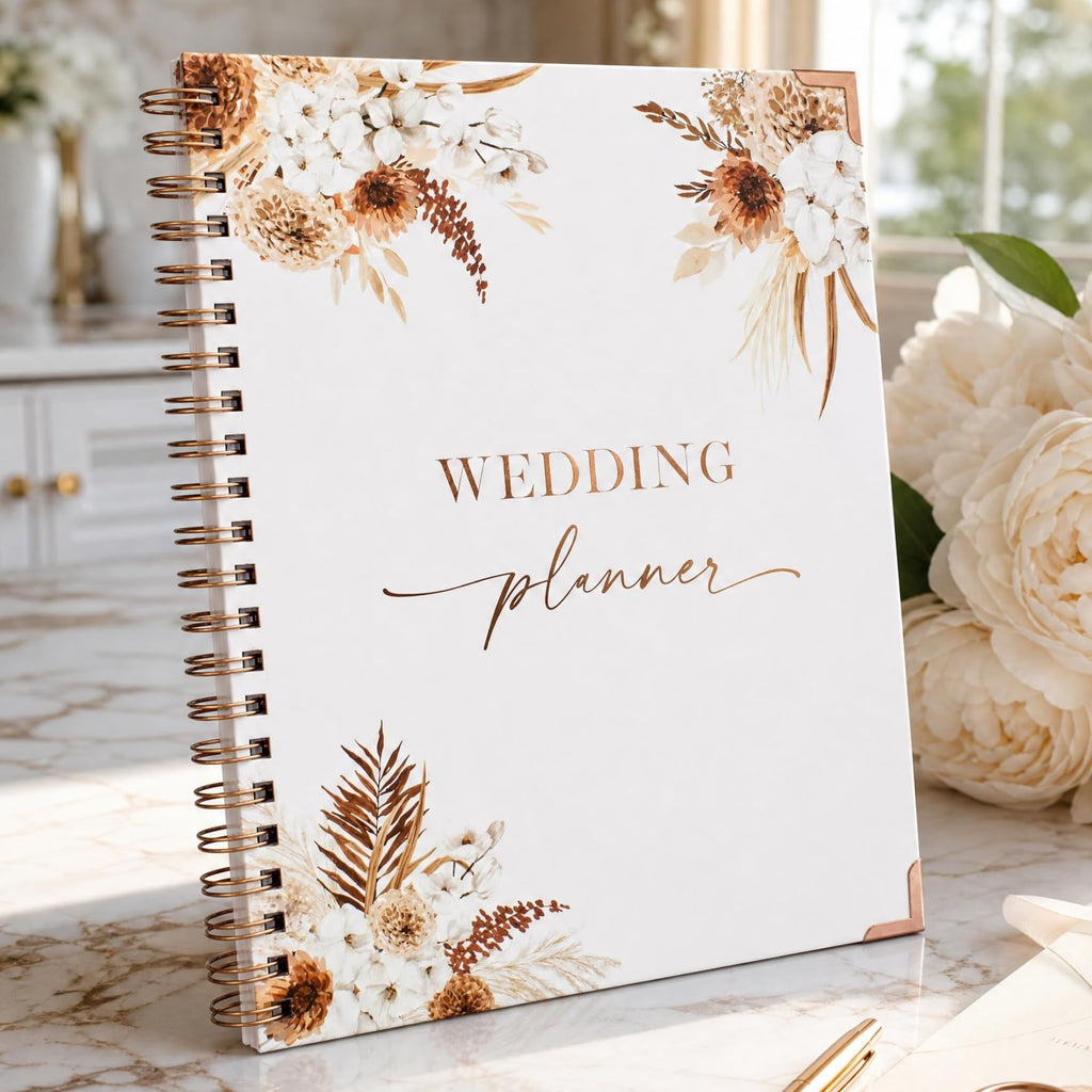 Boho Wedding Planner Book & Countdown Organizer