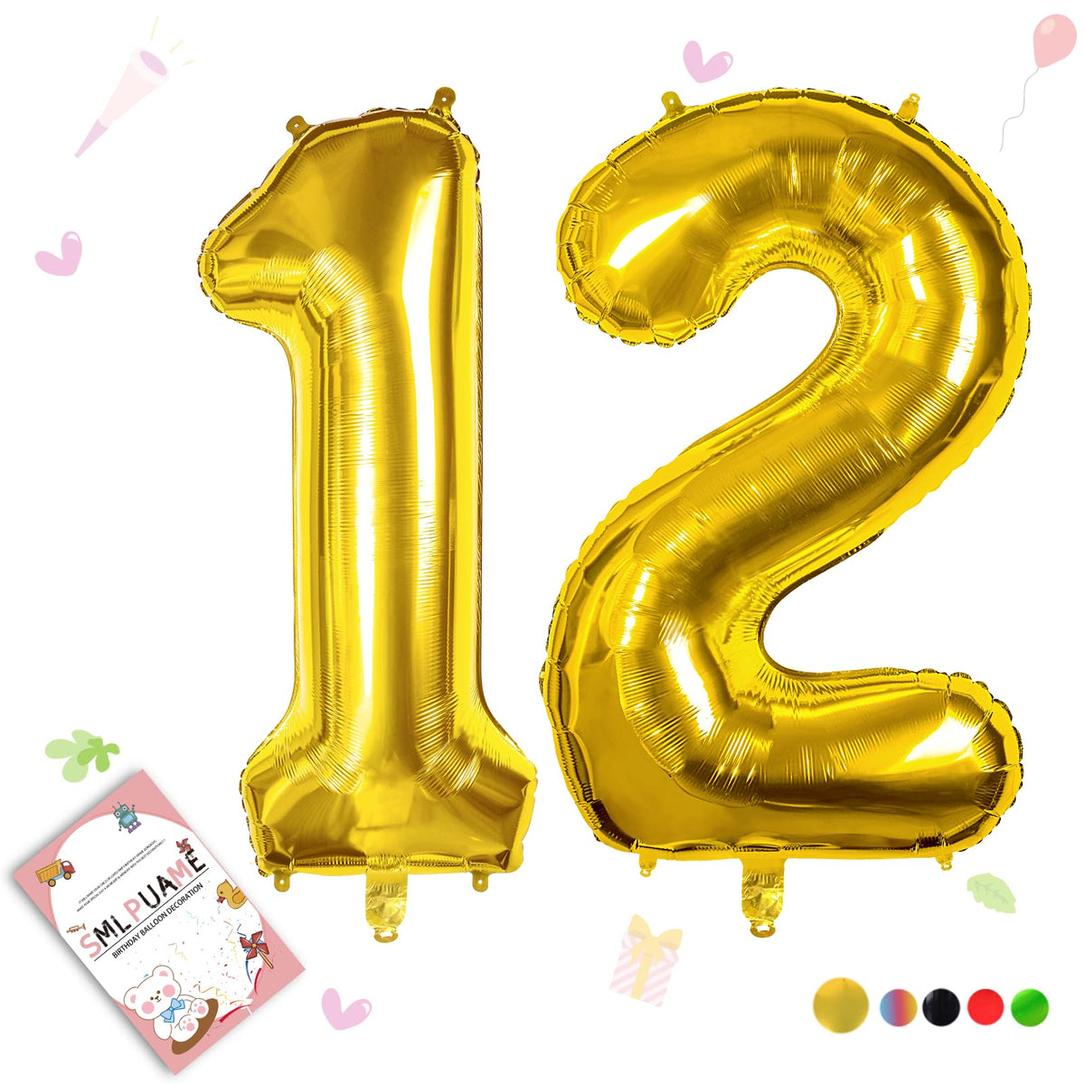 40-Inch Jumbo Foil Number Balloon for Birthday Parties