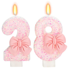 Bow-Shaped Birthday Candle for Cakes & Party Decor