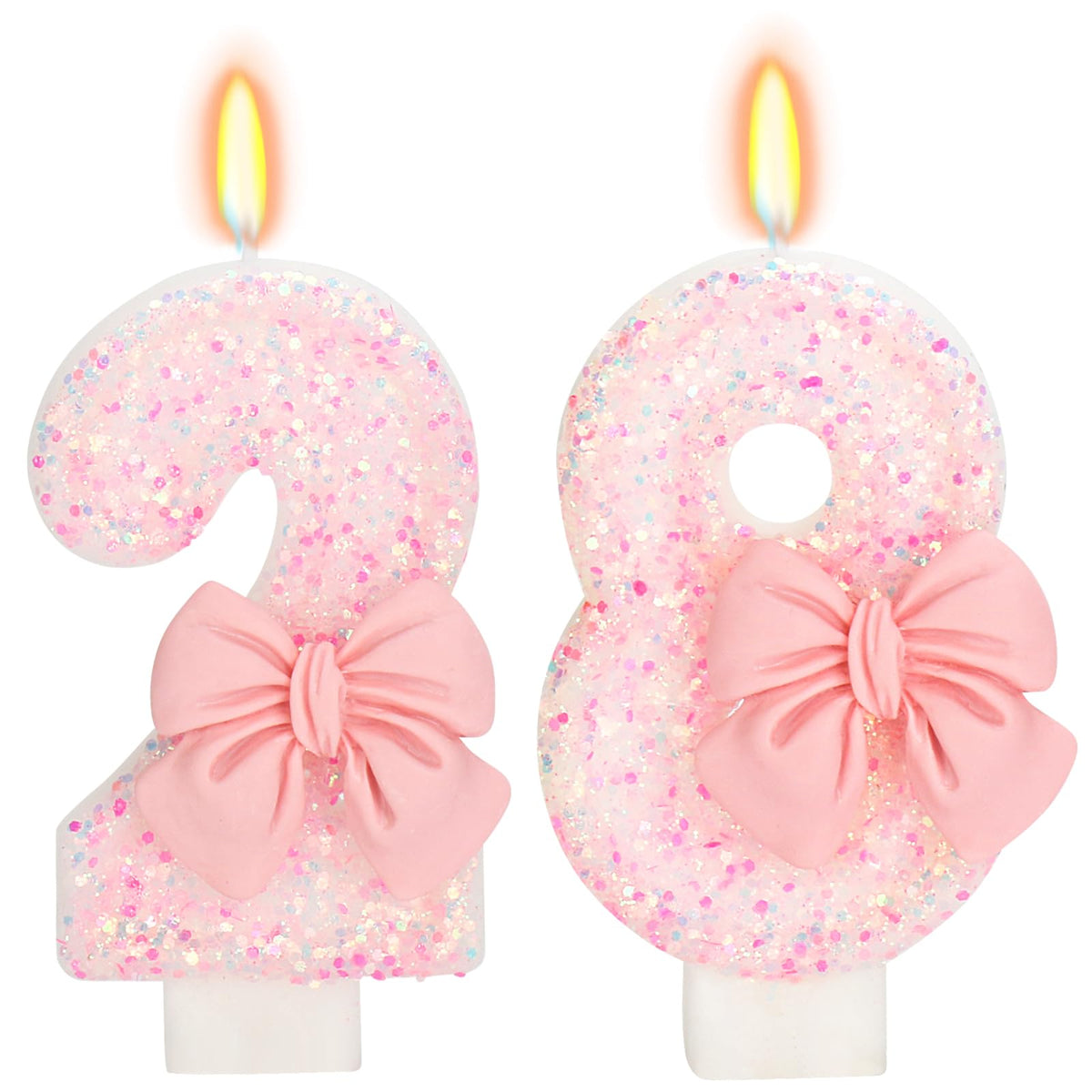 Bow-Shaped Birthday Candle for Cakes & Party Decor