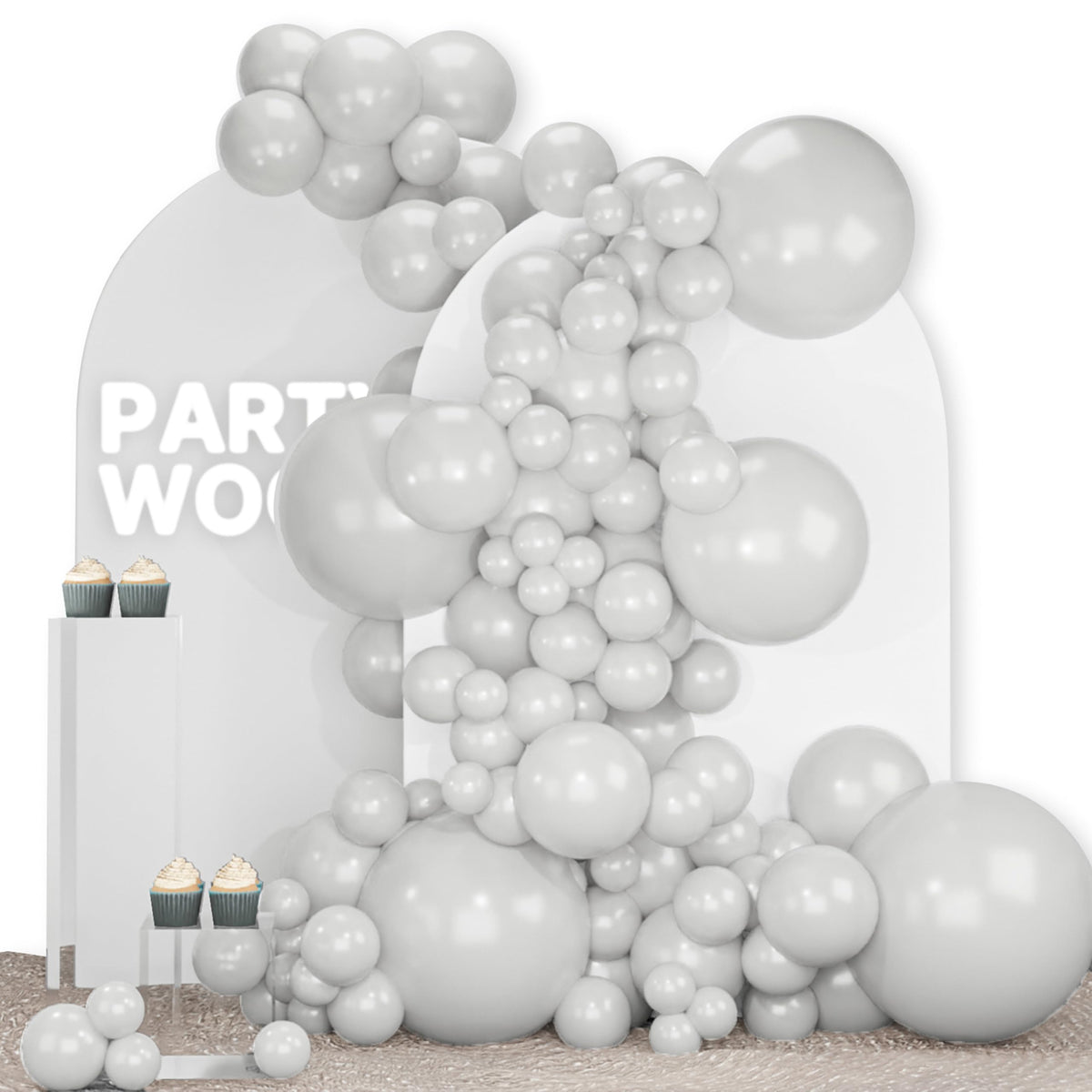 140-Piece Mixed-Size Balloon Pack for Party Decorations