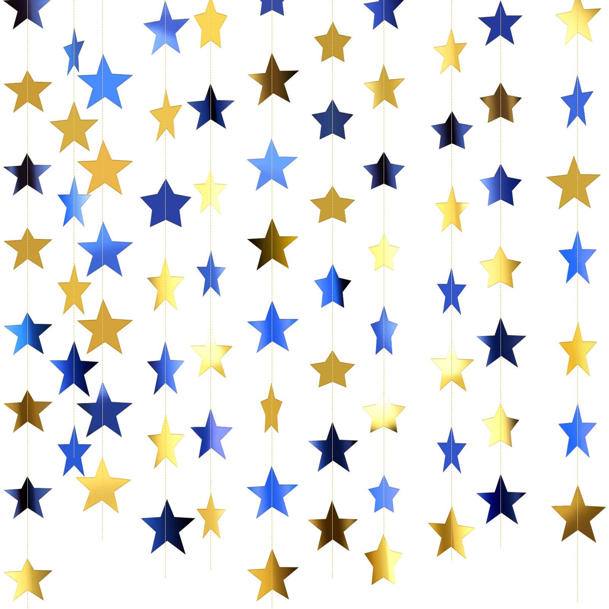 130-Foot Star Garland Banner for Parties & Event Decor