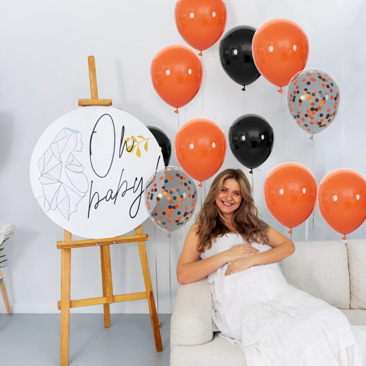 68-Piece 12-Inch Balloon Kit with Ribbons for Parties