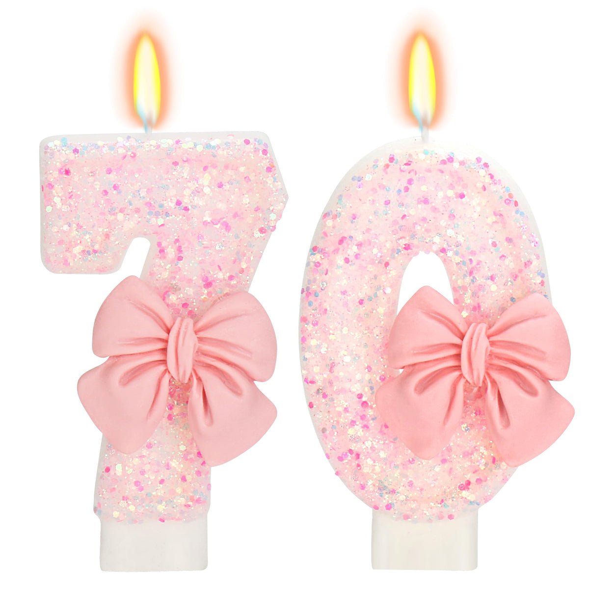 Bow-Shaped Birthday Candle for Cakes & Party Decor