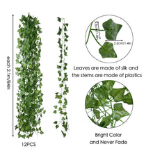 Artificial Ivy Vine Garlands for Wedding & Party Decor