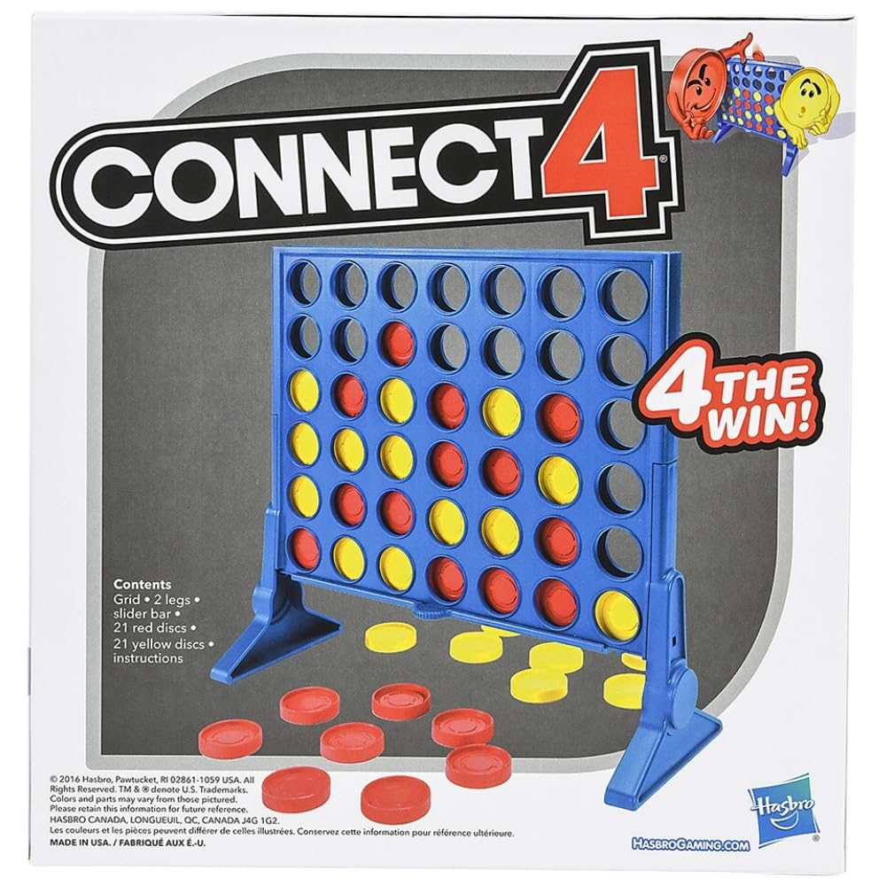 Connect 4 Classic Strategy Board Game for Two Players