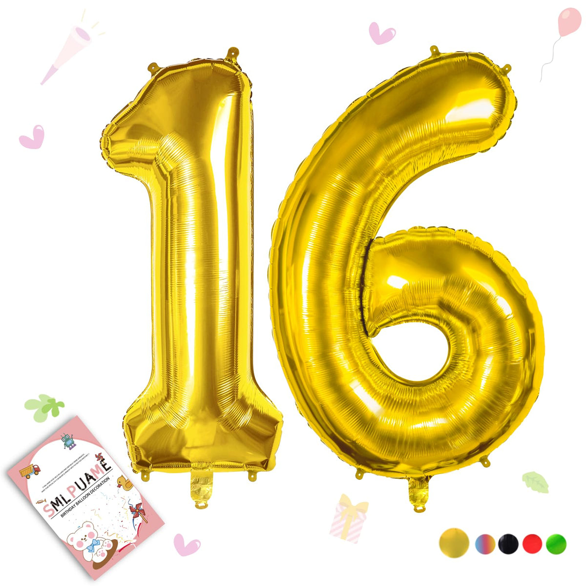 40-Inch Jumbo Foil Number Balloon for Birthday Parties