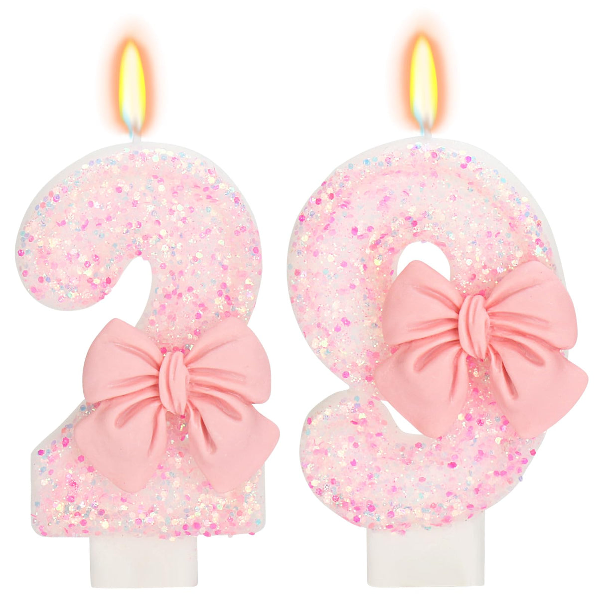 Bow-Shaped Birthday Candle for Cakes & Party Decor