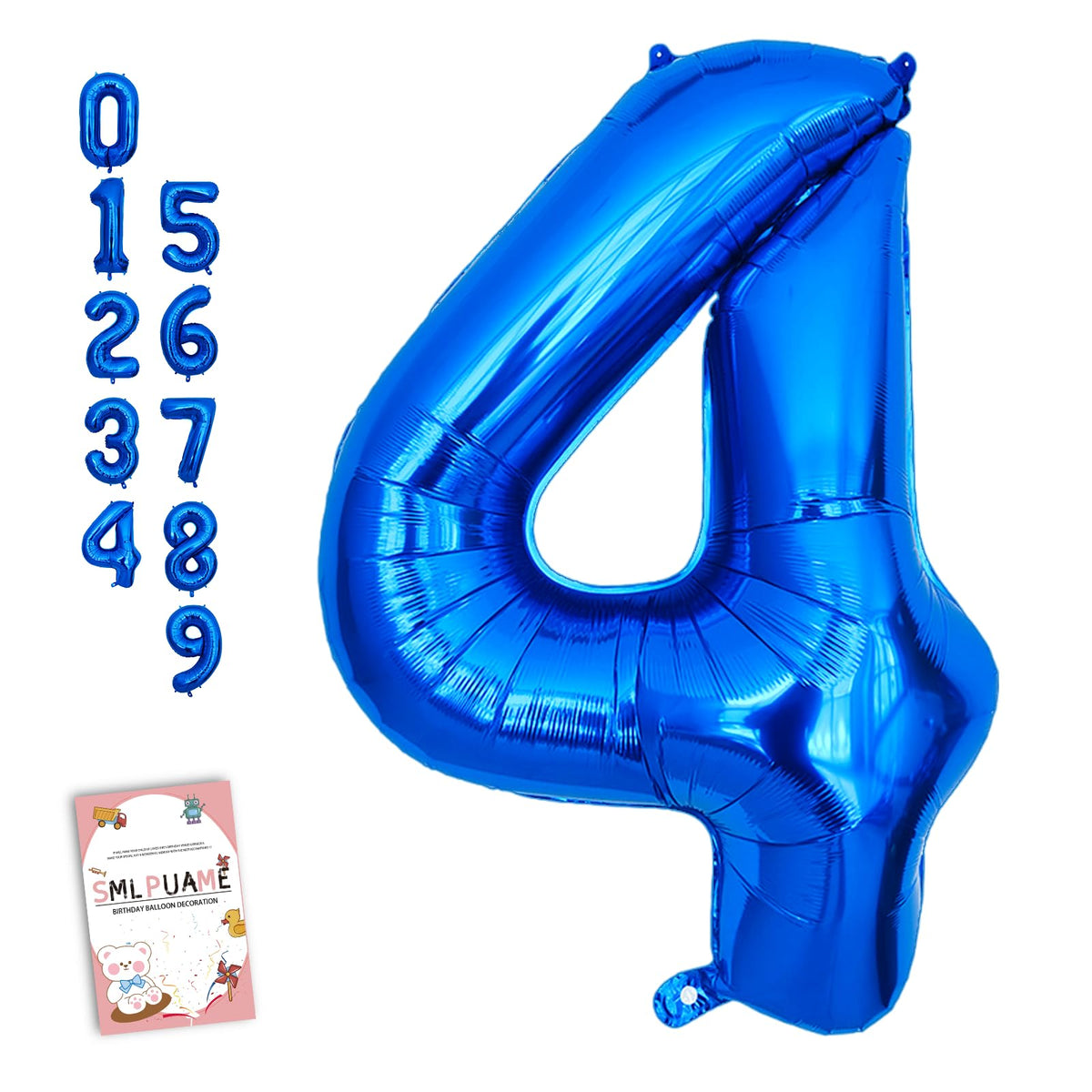 40-Inch Jumbo Foil Number Balloon for Birthday Parties
