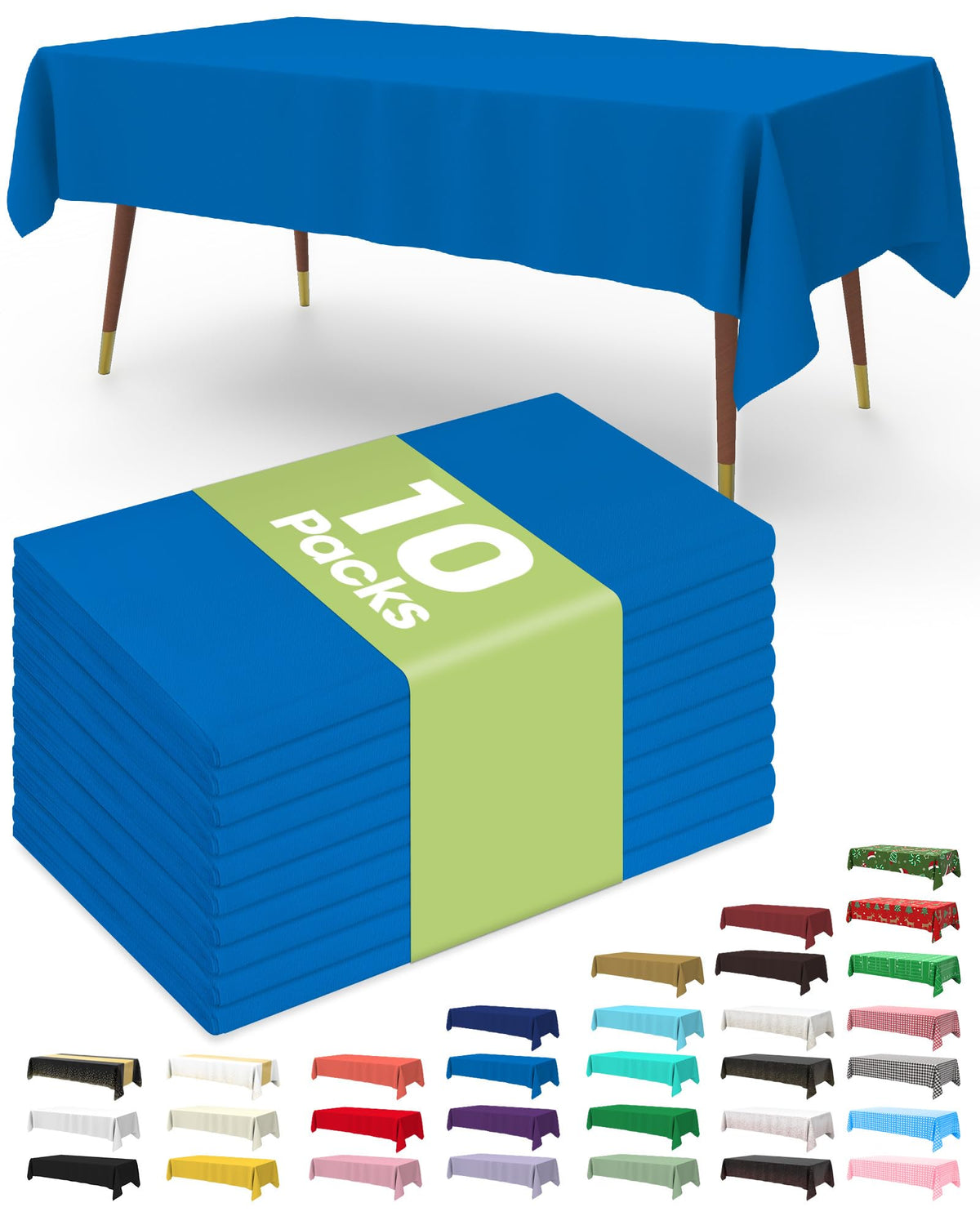 Disposable Plastic Tablecloth for Parties & Events