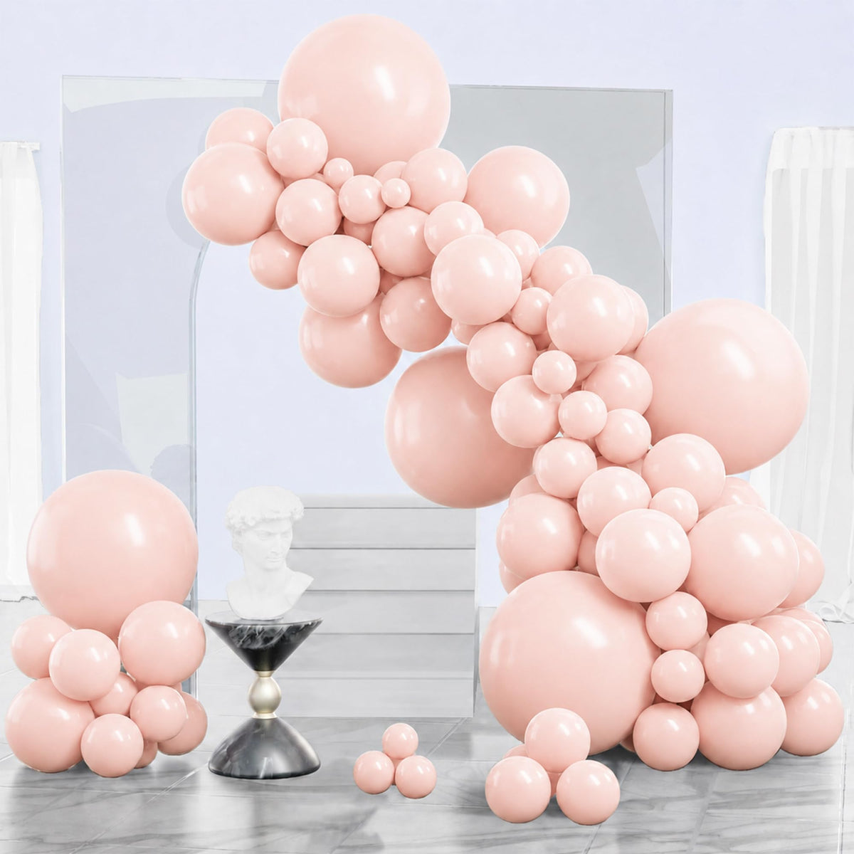 140-Piece Mixed-Size Balloon Pack for Party Decorations