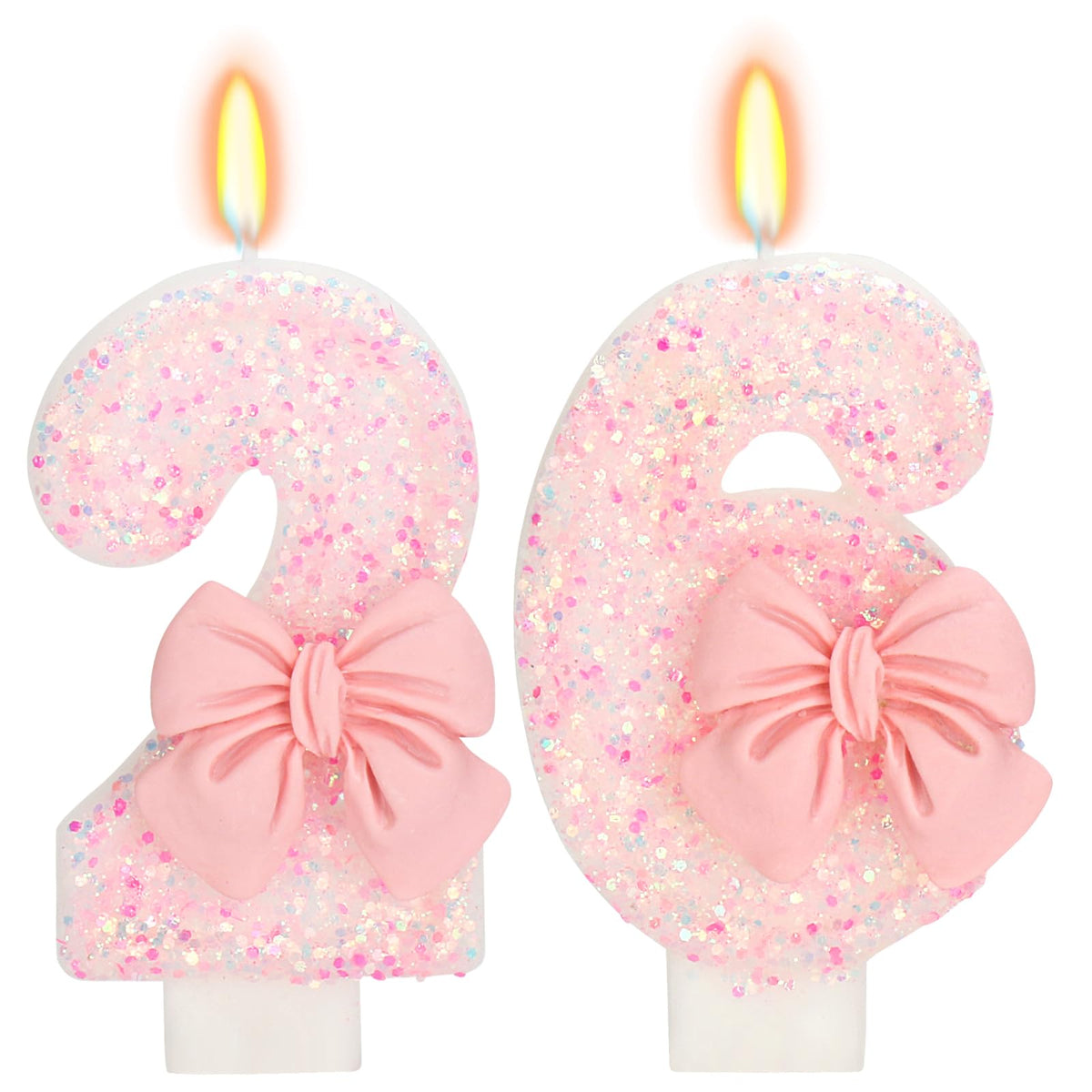 Bow-Shaped Birthday Candle for Cakes & Party Decor