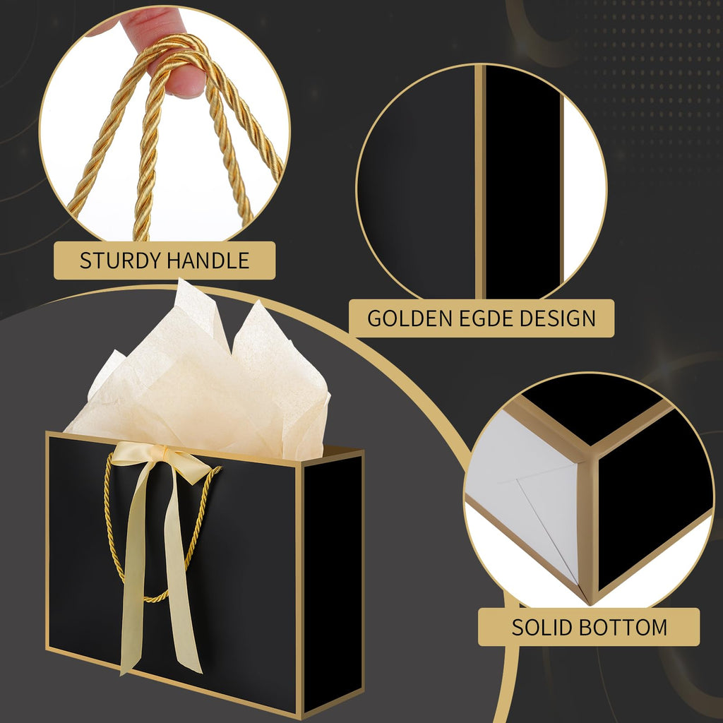 2-Piece Medium Gift Bag Set with Tissue Paper & Cards
