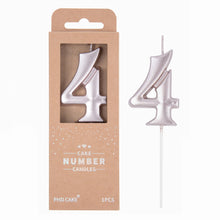 Large Elegant Number Candle for Birthday Cake Celebrations