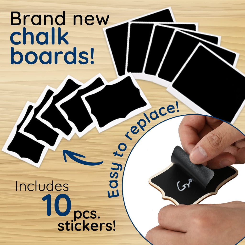 Mini Chalkboard Signs with Easel Stands for Party Tables