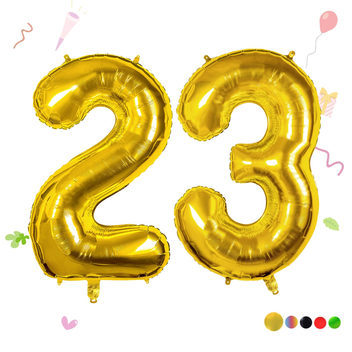 40-Inch Jumbo Foil Number Balloon for Birthday Parties
