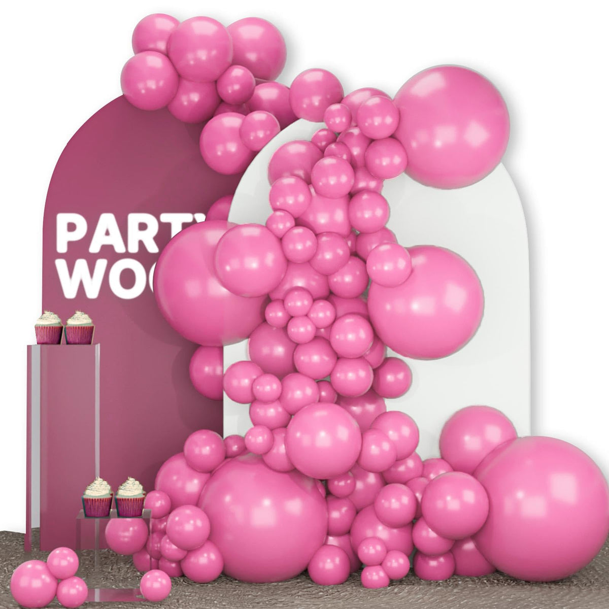 140-Piece Mixed-Size Balloon Pack for Party Decorations