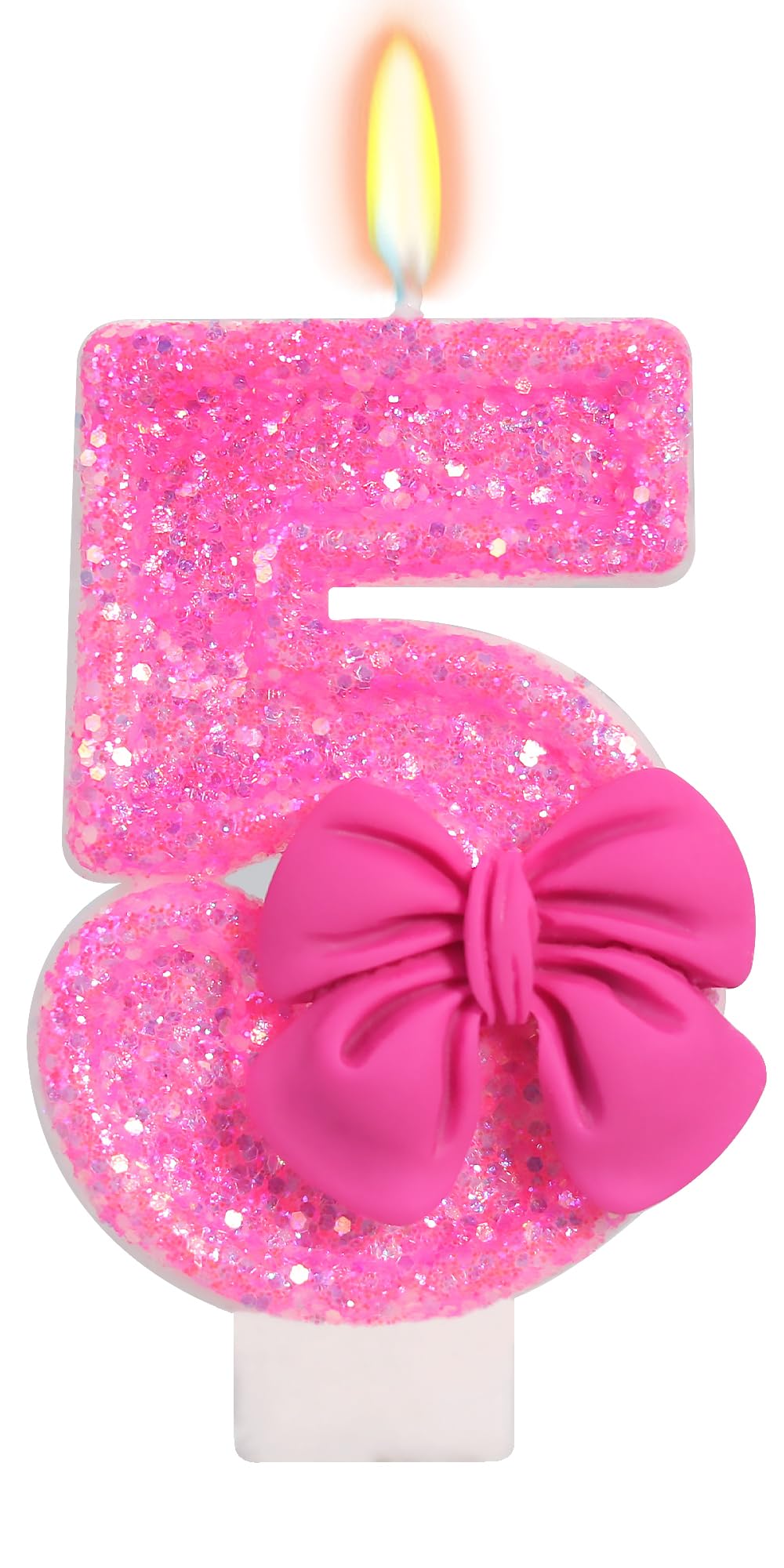 Bow-Shaped Birthday Candle for Cakes & Party Decor