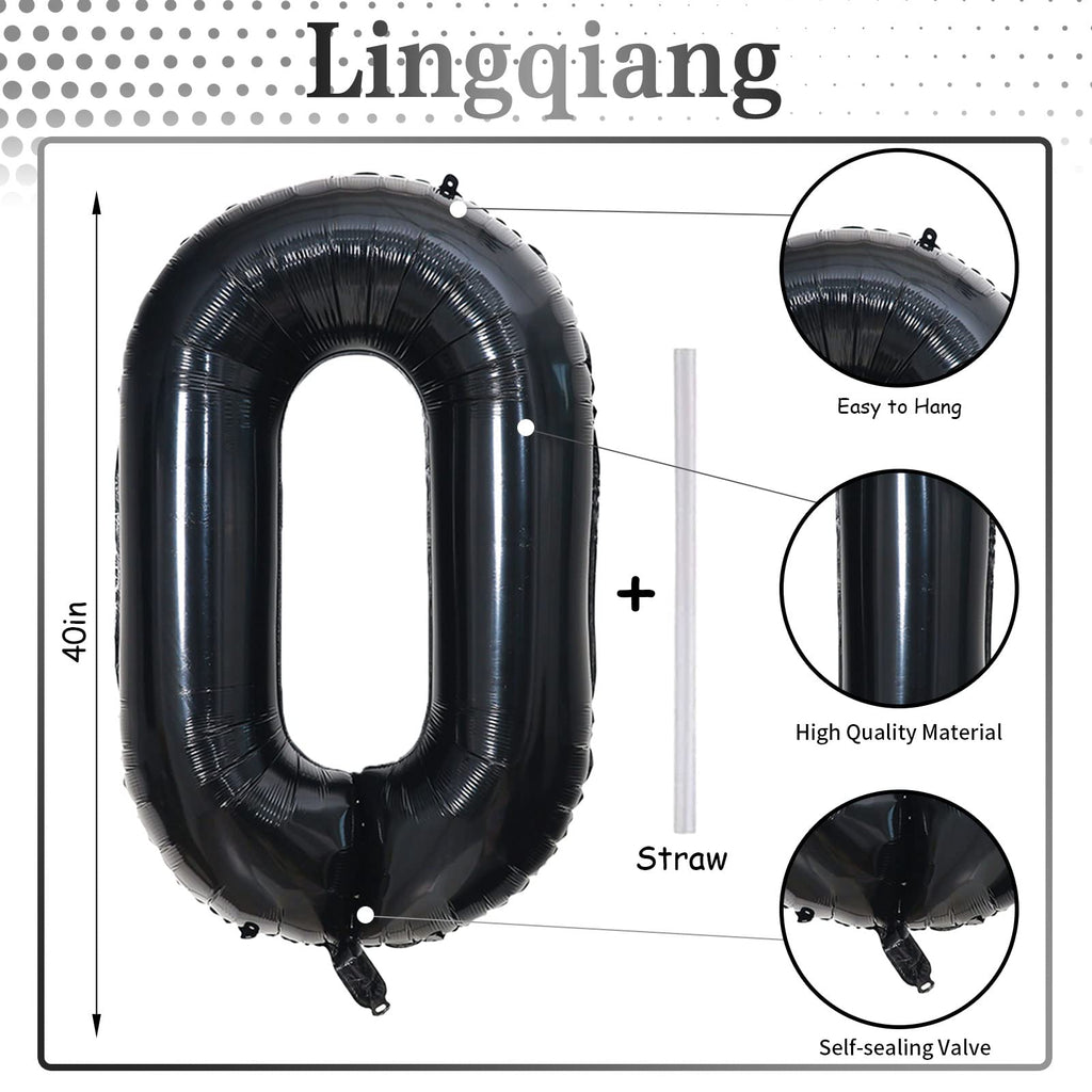 40-Inch Jumbo Foil Number Balloon for Birthday & Events