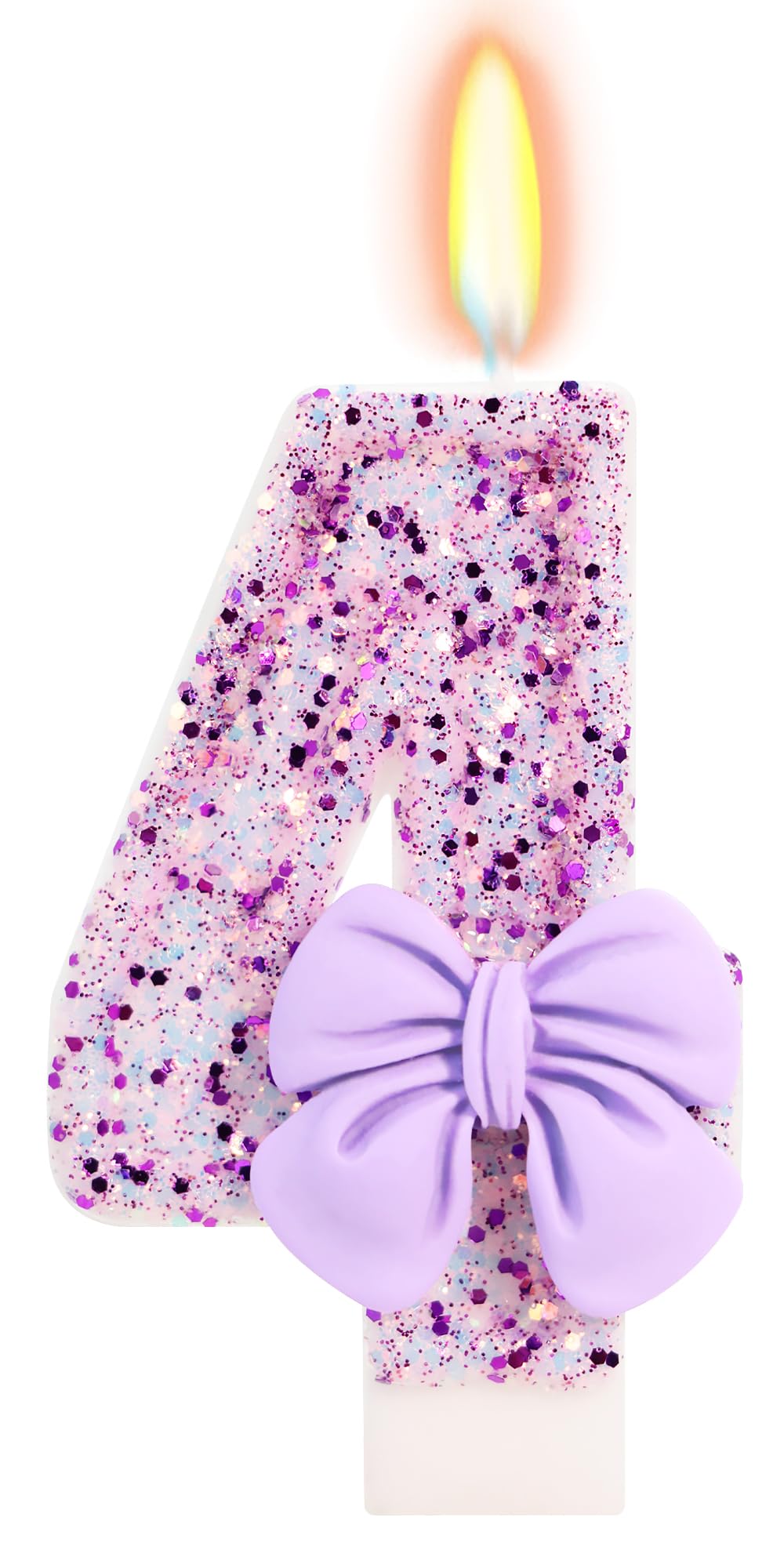Bow-Shaped Birthday Candle for Cakes & Party Decor