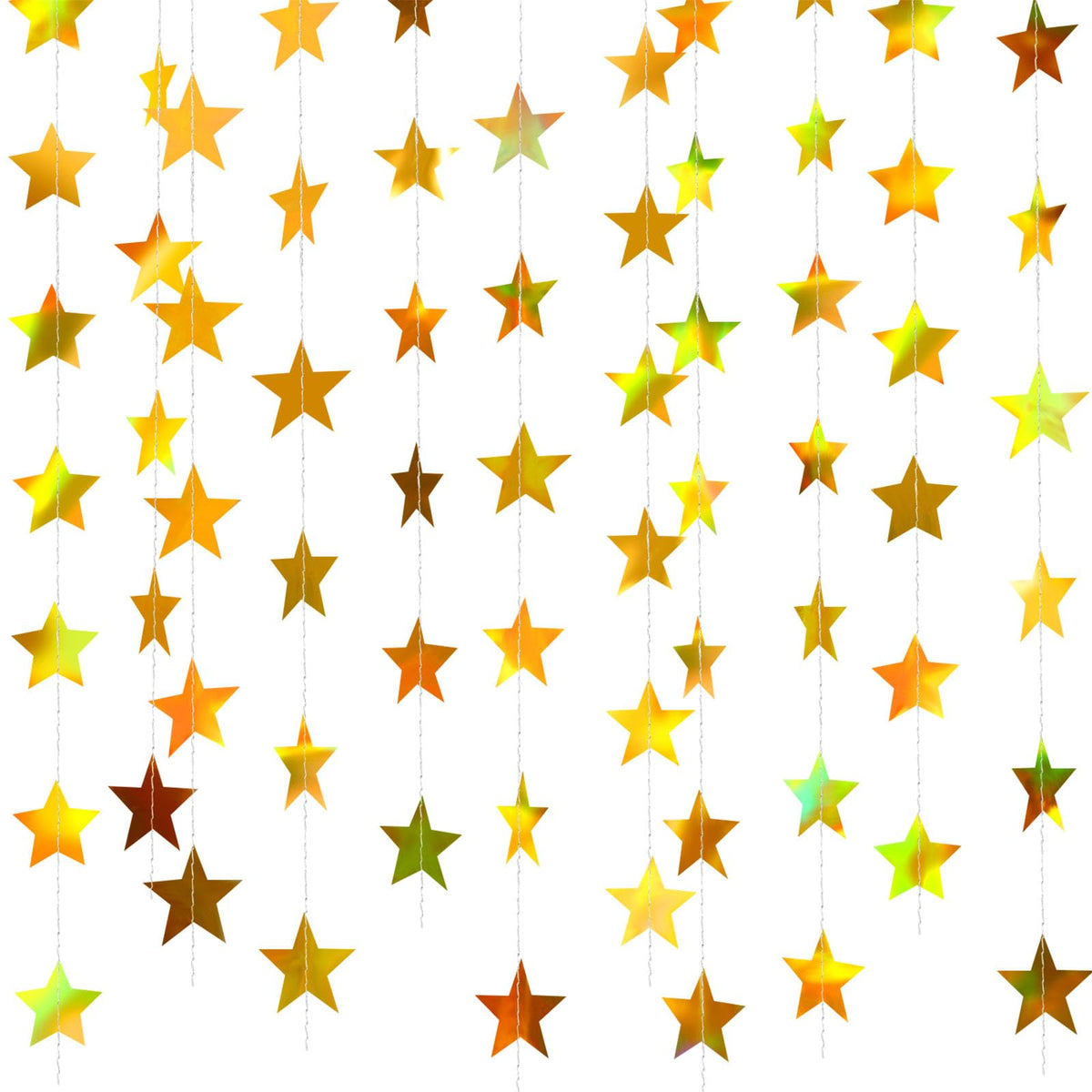 130-Foot Star Garland Banner for Parties & Event Decor