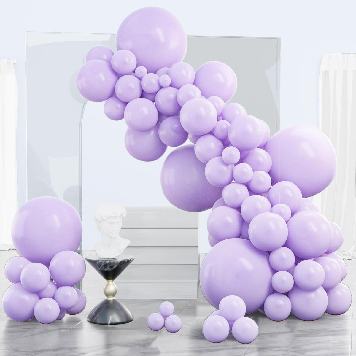 140-Piece Mixed-Size Balloon Pack for Party Decorations