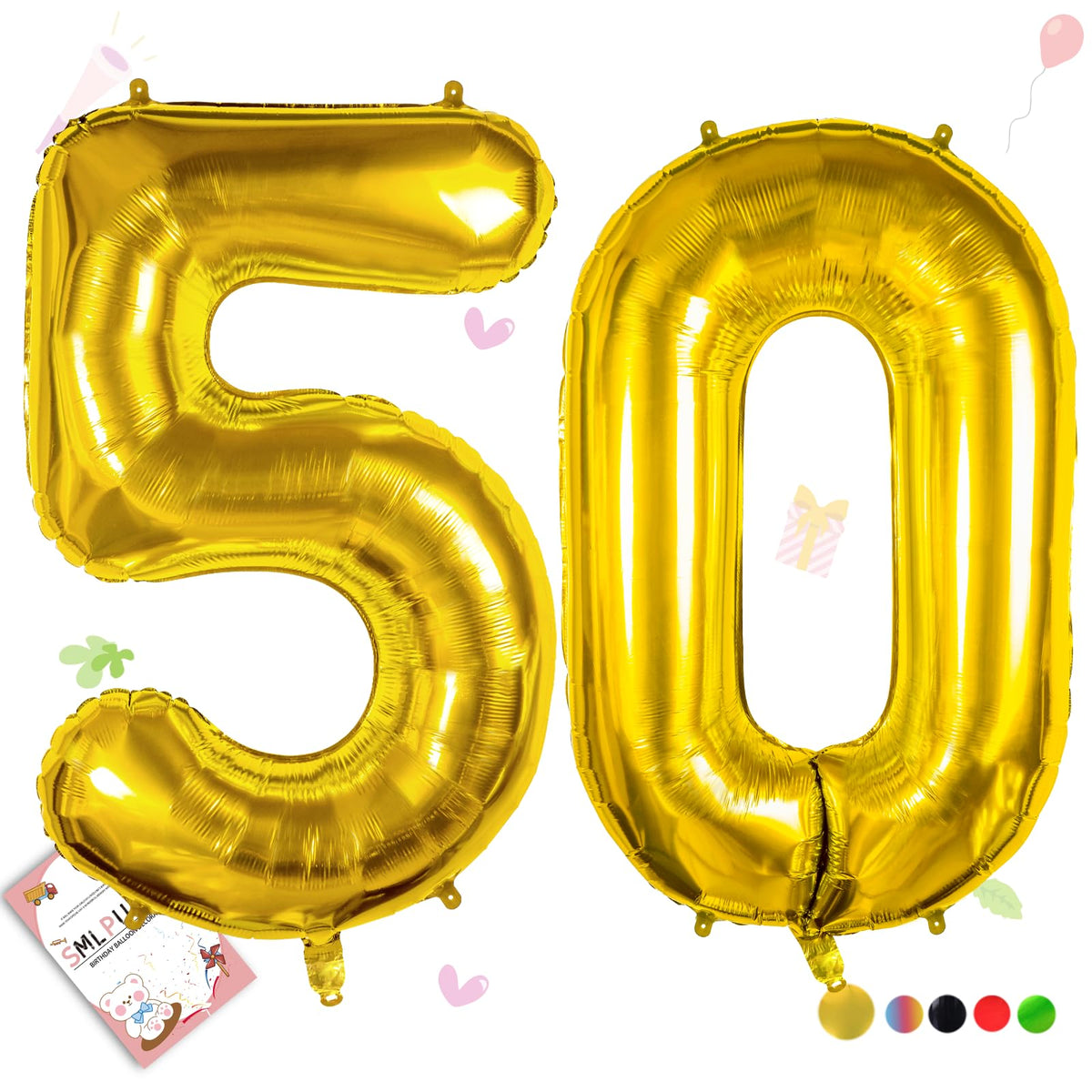 40-Inch Jumbo Foil Number Balloon for Birthday Parties