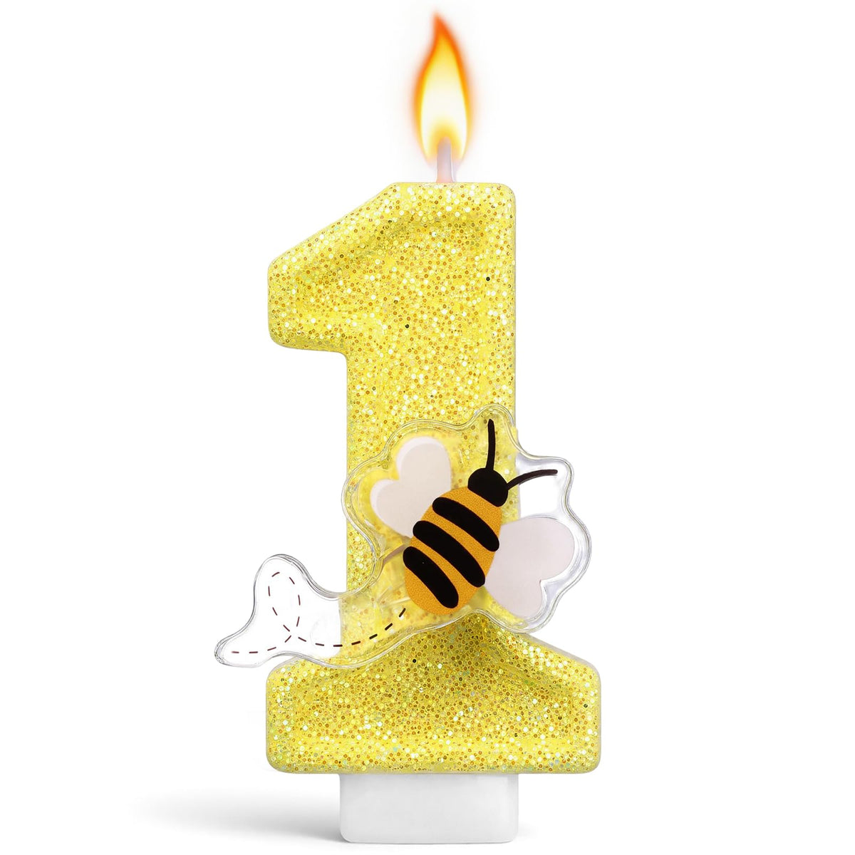 Strawberry Number 1 Candle for First Birthday Cakes