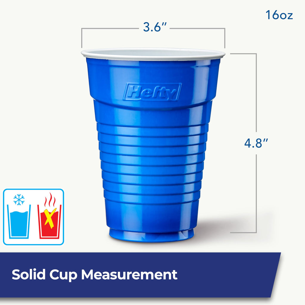 Hefty Party On Disposable Plastic Cups
