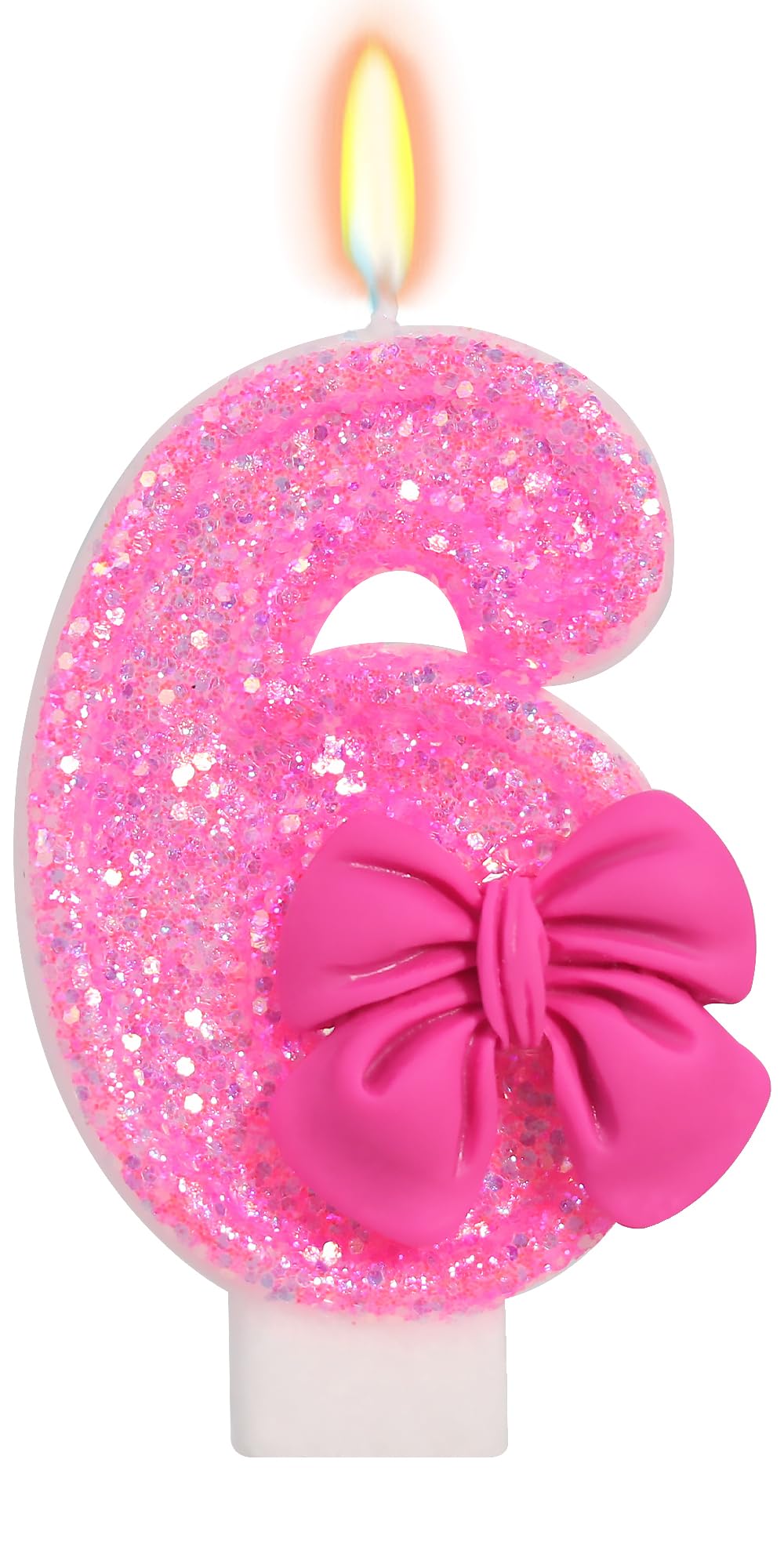 Bow-Shaped Birthday Candle for Cakes & Party Decor