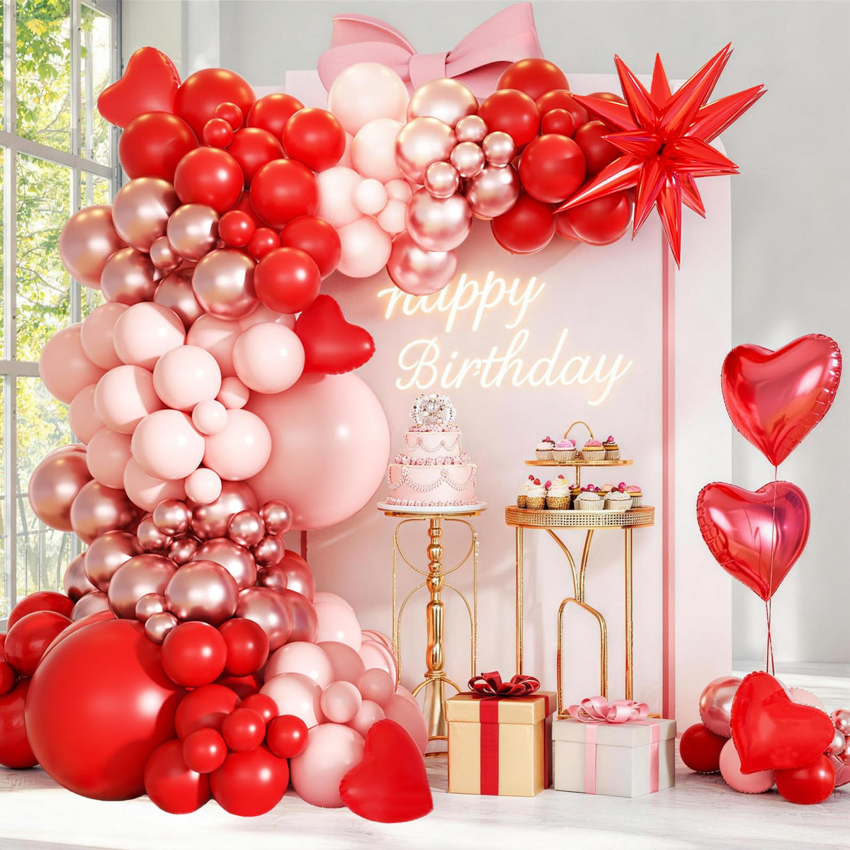 Balloon Garland Arch Kit for Birthday & Wedding Parties