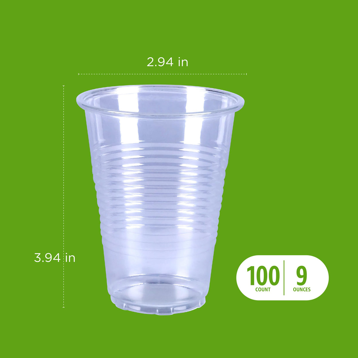 Amazon Basics Disposable Clear Plastic Cups