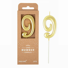 Large Elegant Number Candle for Birthday Cake Celebrations