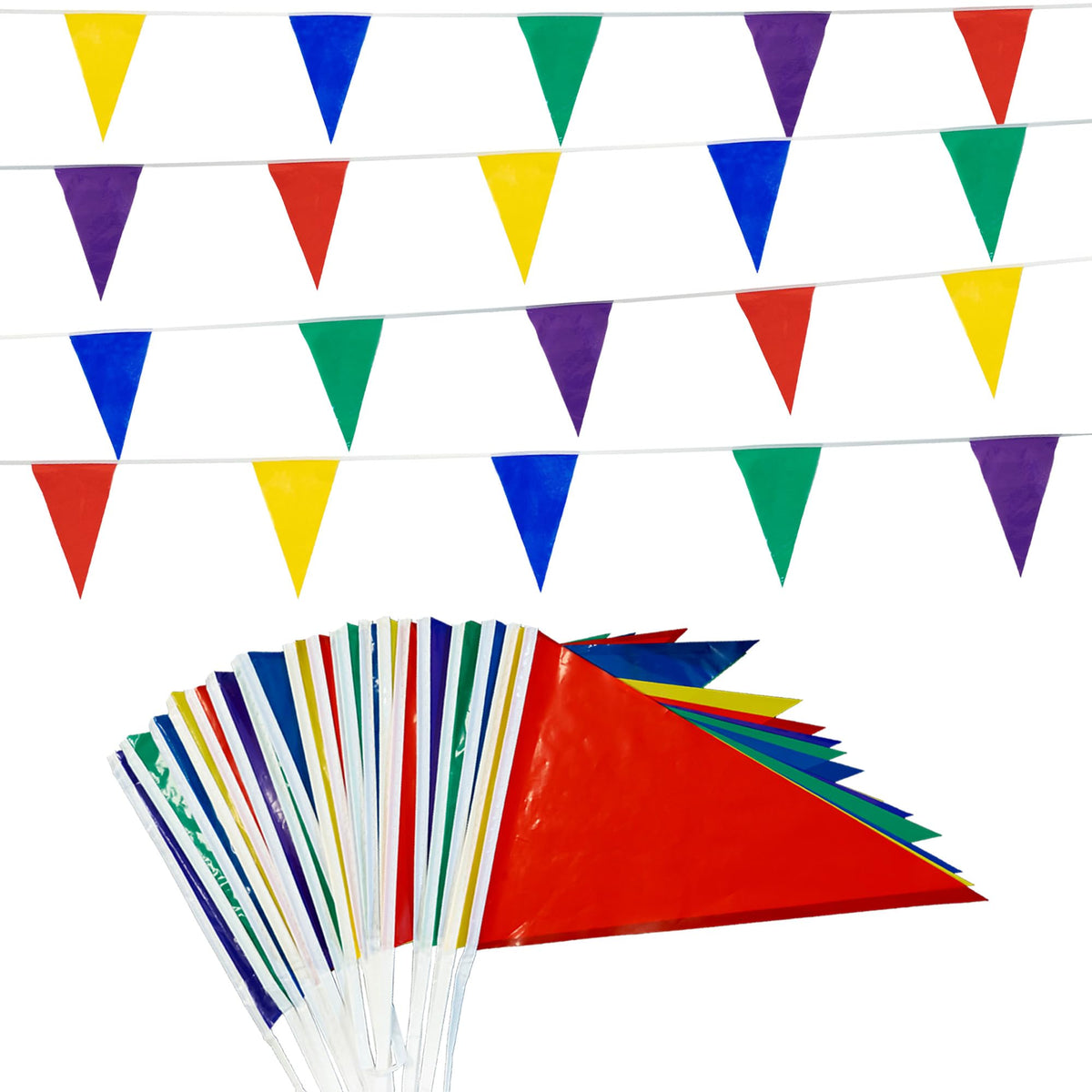 Colorful Pennant Banner Flags for Parties & Events