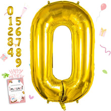 40-Inch Jumbo Foil Number Balloon for Birthday Parties