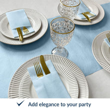 Linen-Feel Pre-Folded Napkins with Flatware Pockets