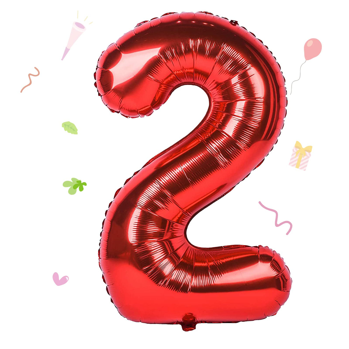 40-Inch Jumbo Foil Number Balloon for Birthday Parties