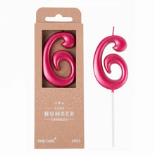 Large Elegant Number Candle for Birthday Cake Celebrations