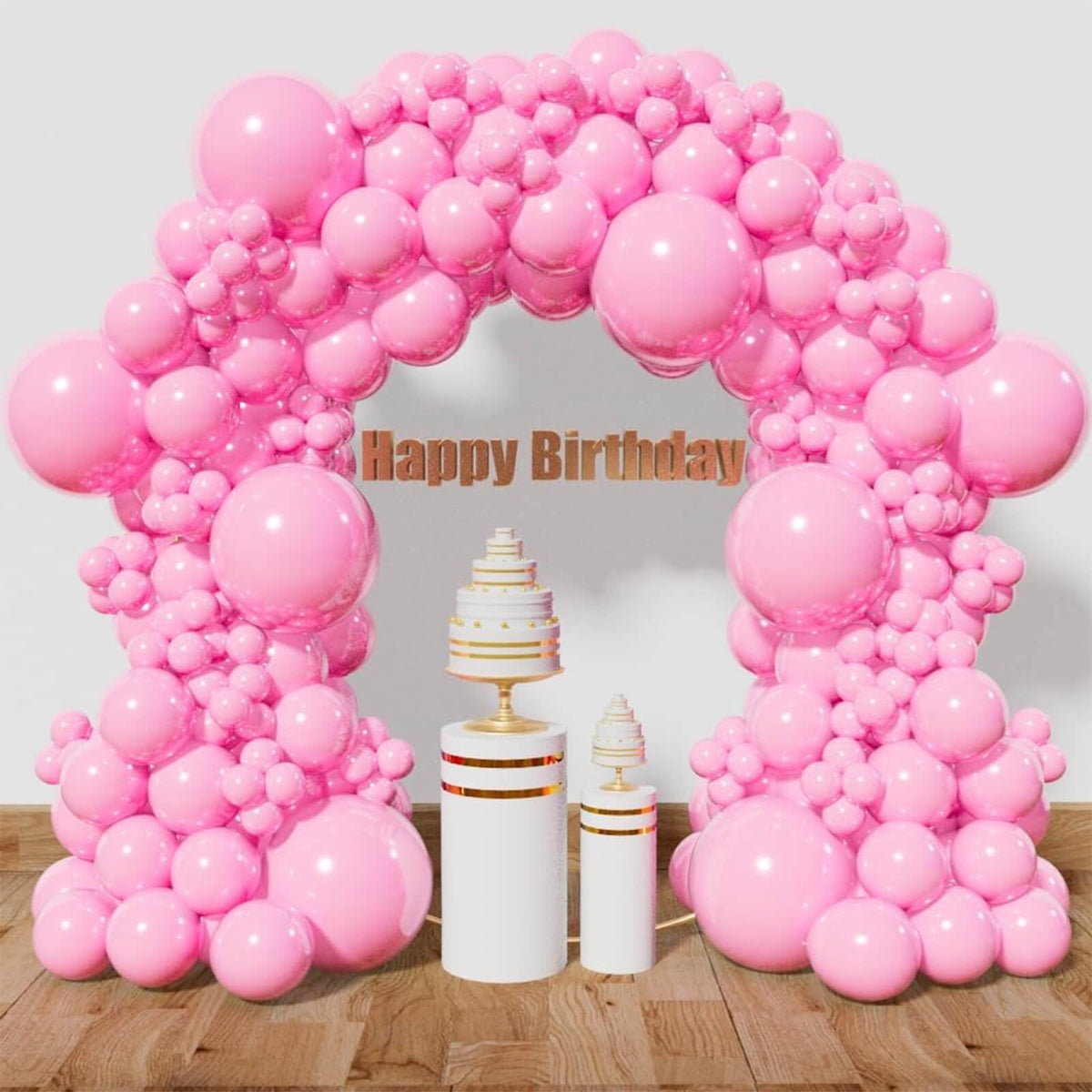 111-Piece Rainbow Balloon Arch & Garland Kit for Parties