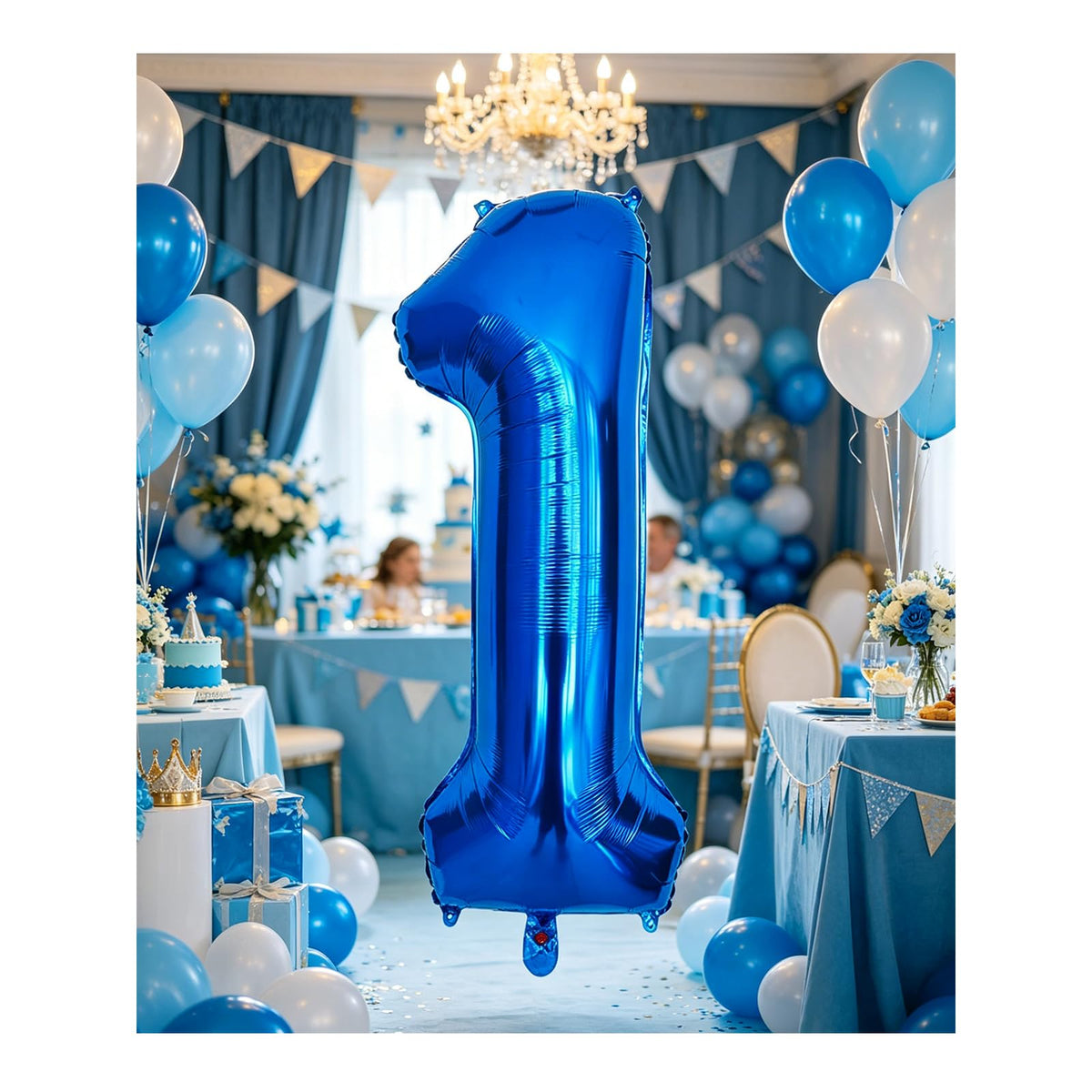 40-Inch Jumbo Foil Number Balloon for Birthday Parties