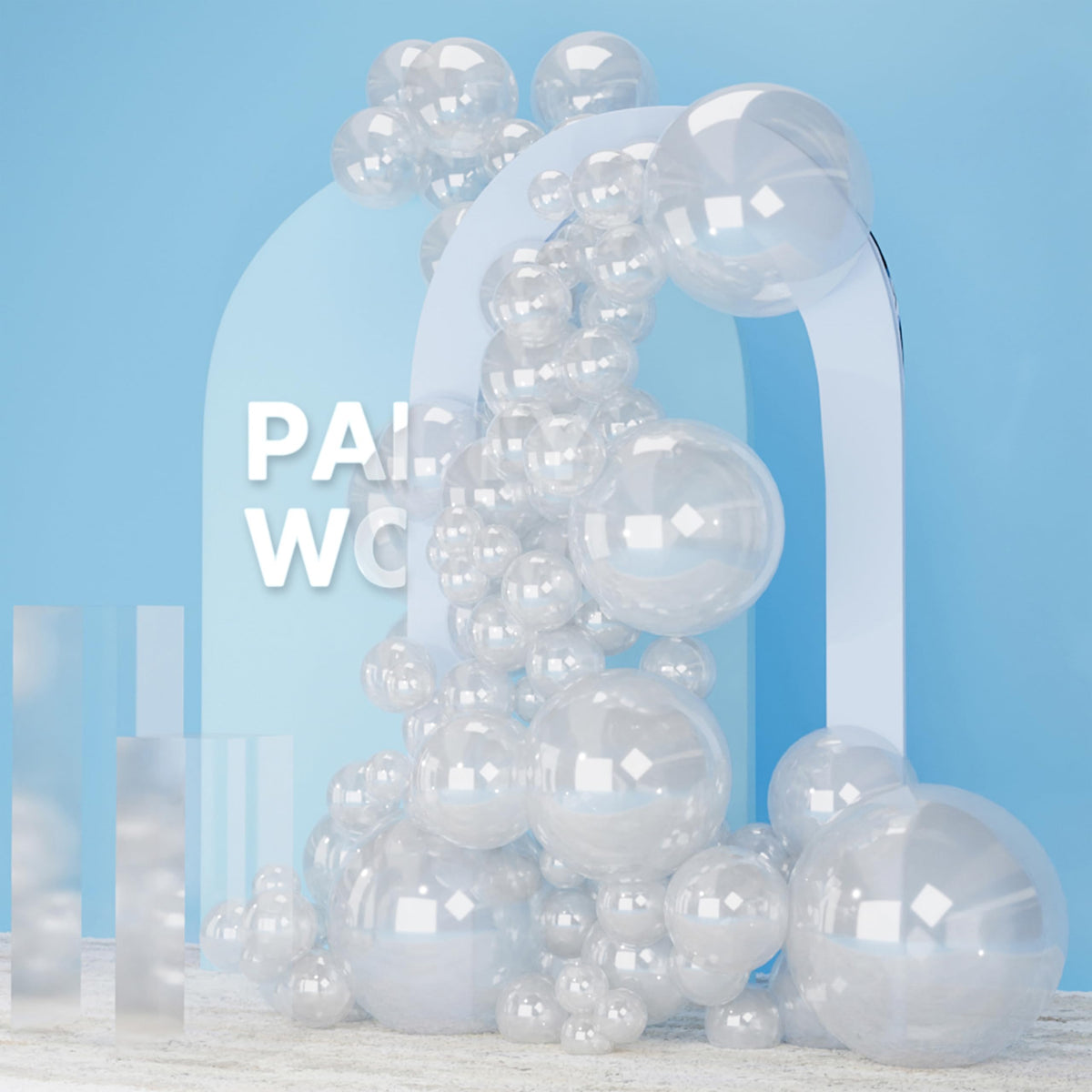 140-Piece Mixed-Size Balloon Pack for Party Decorations