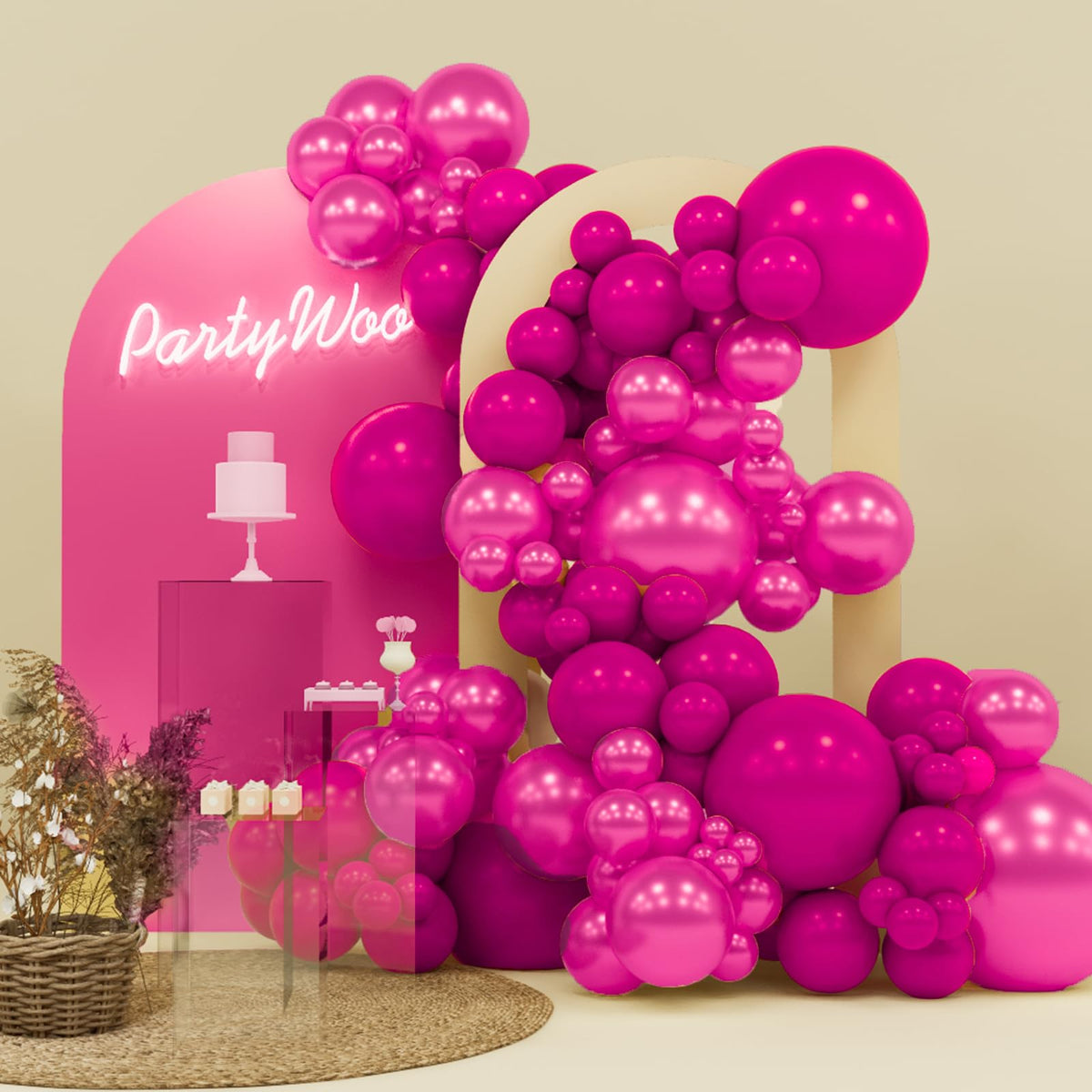 140-Piece Mixed-Size Balloon Pack for Party Decorations