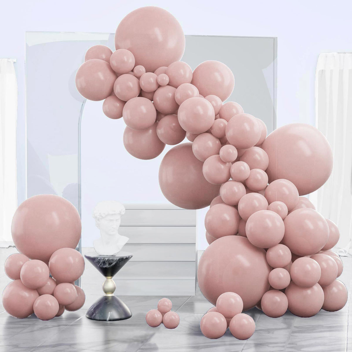 140-Piece Mixed-Size Balloon Pack for Party Decorations