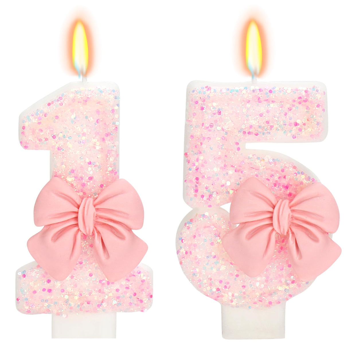 Bow-Shaped Birthday Candle for Cakes & Party Decor