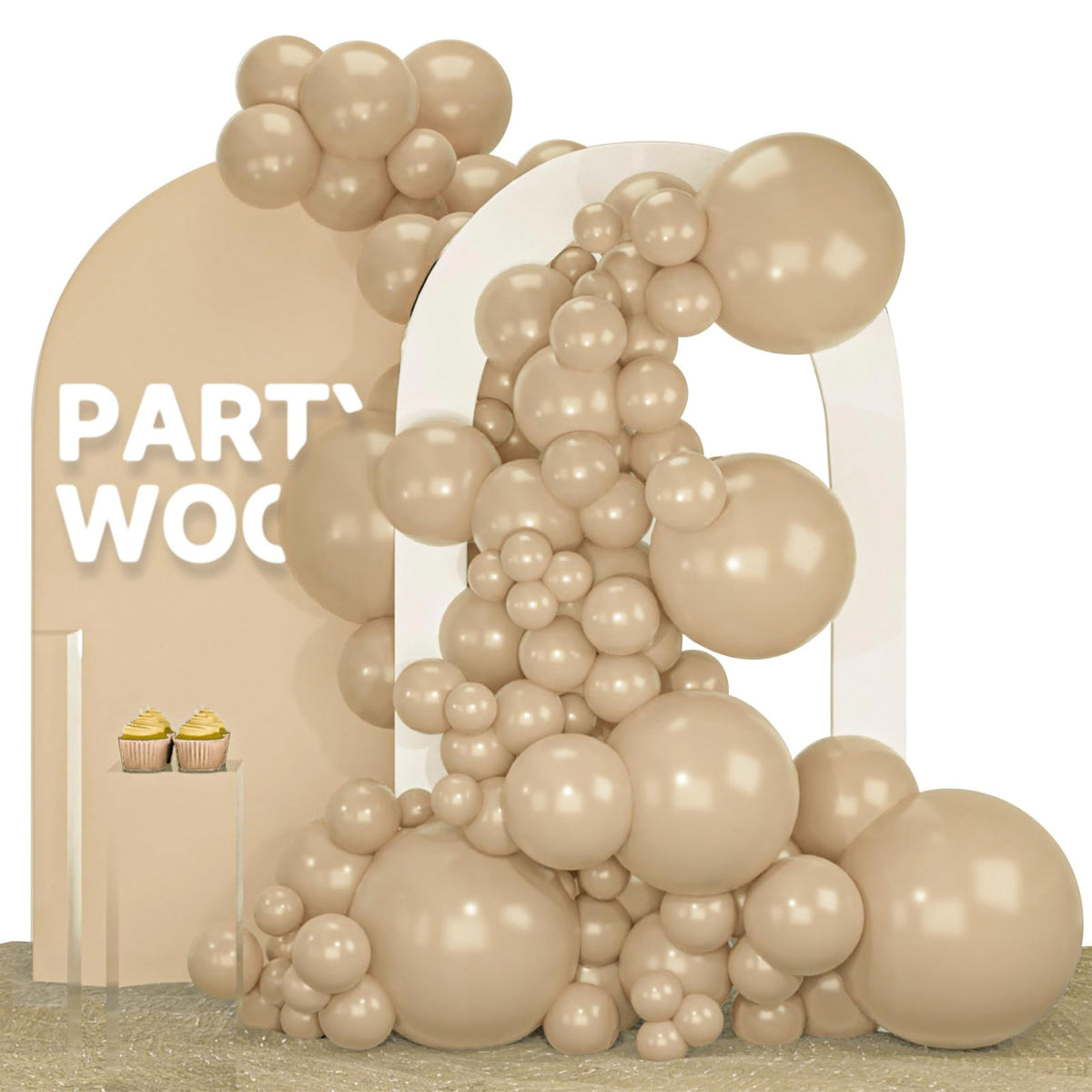 140-Piece Mixed-Size Balloon Pack for Party Decorations