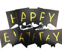 Pre-Strung Happy Birthday Bunting Banner for Party Decor